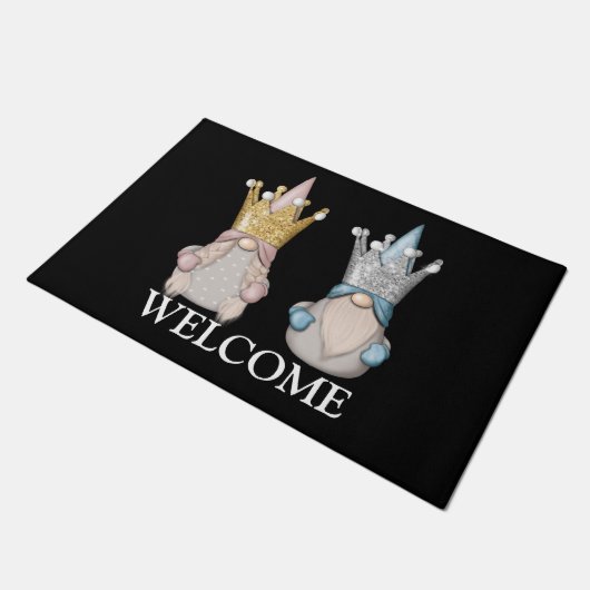 Welcome Gnome Fußmatte (Schrägansicht)