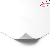 Welcome Guest Board Parisian Inspired Design Poster (Ecke)