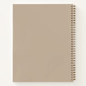 Welcome Guest Book Beige Notizblock (Rückseite)