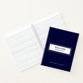 Welcome Guest Book Navy Notizblock (Innenseite)