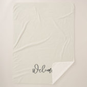 Welcome Guest Eggshell Ivory Sherpadecke (Vorderseite)