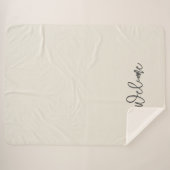 Welcome Guest Eggshell Ivory Sherpadecke (Vorderseite (Horizontal))