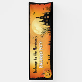 Welcome Halloween-Party Spooky Spuk House Banner (Vertikal)