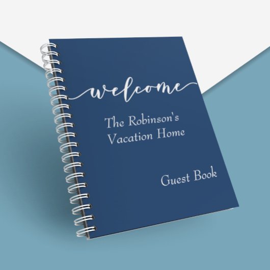 Welcome Holiday Vacation Zuhause Guest Book Anmeld Notizblock