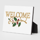Welcome holly christmas guest fotoplatte (Seite)