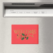 Welcome holly christmas guest  magnet (In Situ (Geschirrspüler))