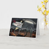 Welcome Home! A retro inspired greeting card.  Karte (Gelbe Blume)