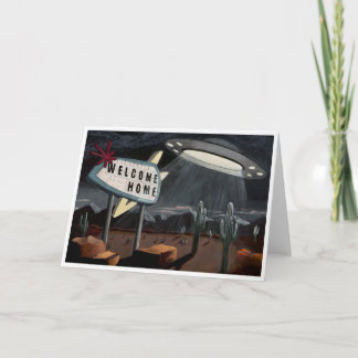 Welcome Home! A retro inspired greeting card. Karte