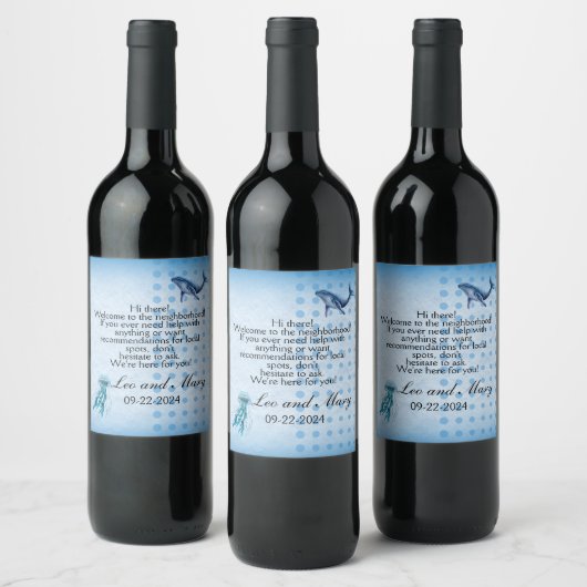 Welcome Home: Customizable Wine Labels for New Nei Weinetikett (Flaschen)