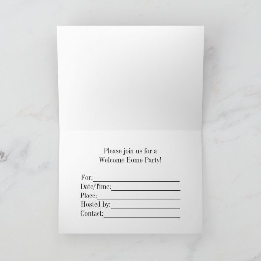 Welcome Home Party Invitation, Robin and Birdhouse Einladung (Innenseite)