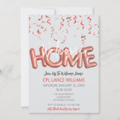 Welcome Home Patriotic Military Hero Party Einladung (Vorderseite)