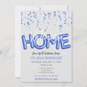 Welcome Home Patriotic Military Hero Party Einladung (Vorderseite)