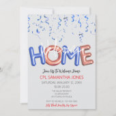 Welcome Home Patriotic Military Hero Party Einladung (Vorderseite)