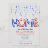 Welcome Home Patriotic Military Hero Party Einladung (Vorne/Hinten)