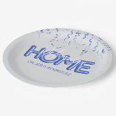 Welcome Home Patriotic Military Hero Party Pappteller (Schrägansicht)