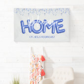 Welcome Home Patriotic Military Hero Party Poster Banner (Insitu)