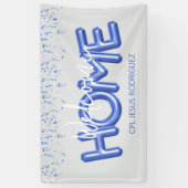 Welcome Home Patriotic Military Hero Party Poster Banner (Vertikal)