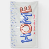 Welcome Home Patriotic Military Hero Party Poster Banner (Vertikal)