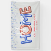 Welcome Home Patriotic Military Hero Party Poster Banner (Vertikal)