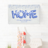 Welcome Home Patriotic Military Hero Party Poster Banner (Insitu)