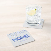 Welcome Home Patriotic Military Hero Party Rechteckiger Pappuntersetzer (Vor Ort)