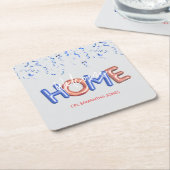 Welcome Home Patriotic Military Hero Party Rechteckiger Pappuntersetzer (angewinkelt)