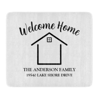 Welcome Home Personalized Keepsake Schneidebrett