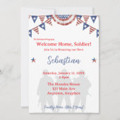 Welcome Home Soldier Patriotic Party Einladung (Vorderseite)
