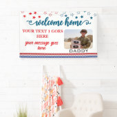 Welcome Home Soldier Patriotic Photo Custom Banner (Insitu)