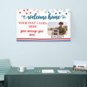 Welcome Home Soldier Patriotic Photo Custom Banner (Messeveranstaltung)