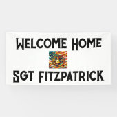 Welcome Home USMC Customizable Patriotic Banner (Horizontal)