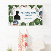 Welcome Home Veteran Banner – Patriotic Camo  (Insitu)