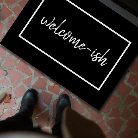 "Welcome-ish" Funny Introvert Antisocial Doormat Fußmatte