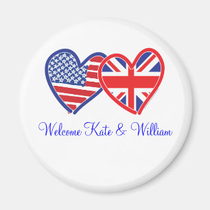Welcome Kate & William/ Royal Wedding Magnet