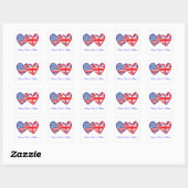 Welcome Kate & William/ Royal Wedding Quadratischer Aufkleber (Blatt)