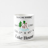 Welcome lake house corrdinated est. Year mountain Kaffeetasse (Mittel)