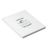 Welcome lake house corrdinated est. Year mountain  Notizblock (angewinkelt)