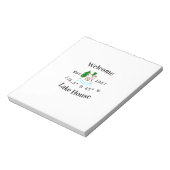 Welcome lake house corrdinated est. Year mountain  Notizblock (Rotiert)