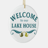 Welcome Lake House Keramik Ornament (Rechts)