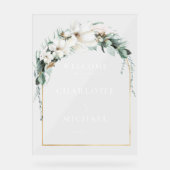 "WELCOME"-LEAFENSCHAUBILD ACRYLSCHILD (Vorderseite)