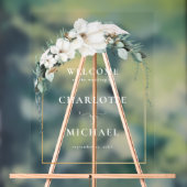 "WELCOME"-LEAFENSCHAUBILD ACRYLSCHILD (Neutral)