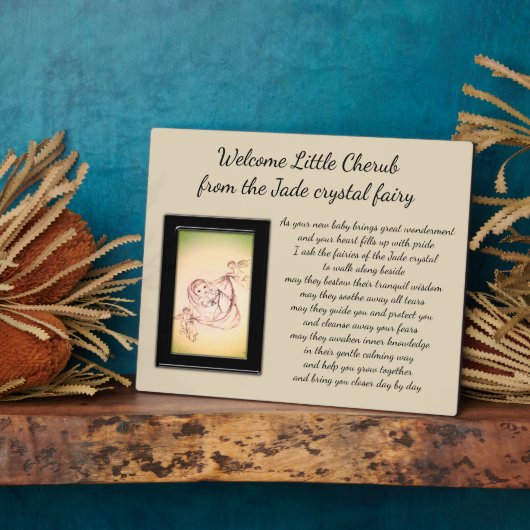 Welcome Little Cherub Fotoplatte (Seite)