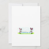 Welcome Little One Baby Einladung (Rückseite)