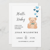 Welcome Little One Einladung (Vorne/Hinten)