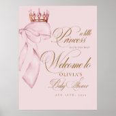 Welcome Little Princess Baby Shower Poster (Vorne)
