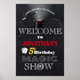 Welcome Magic Show Geburtstag Poster