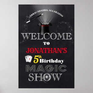 Welcome Magic Show Geburtstag Poster