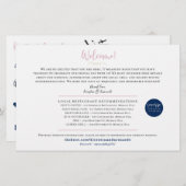 Welcome Map Card Wedding Weekend - für Kiersten (Vorne/Hinten)