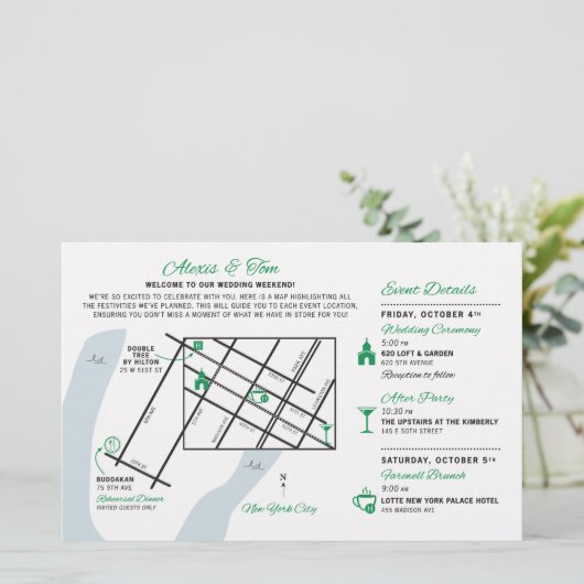 Welcome Map - CUSTOM for ALEXIS (Stehend Vorderseite)