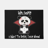 Welcome Mat Panda Bear Vampire Fußmatte (Vorderseite)